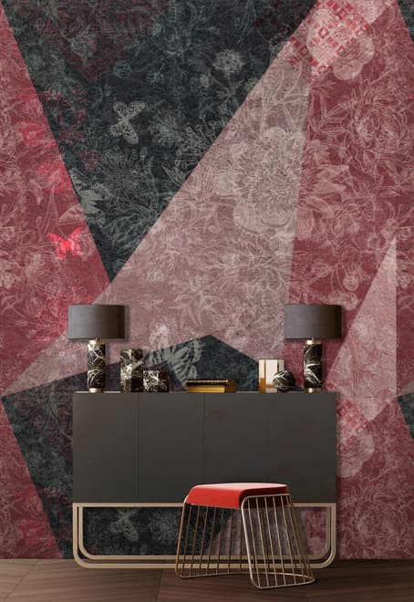 Patchwork Patterned Wallpaper Mural