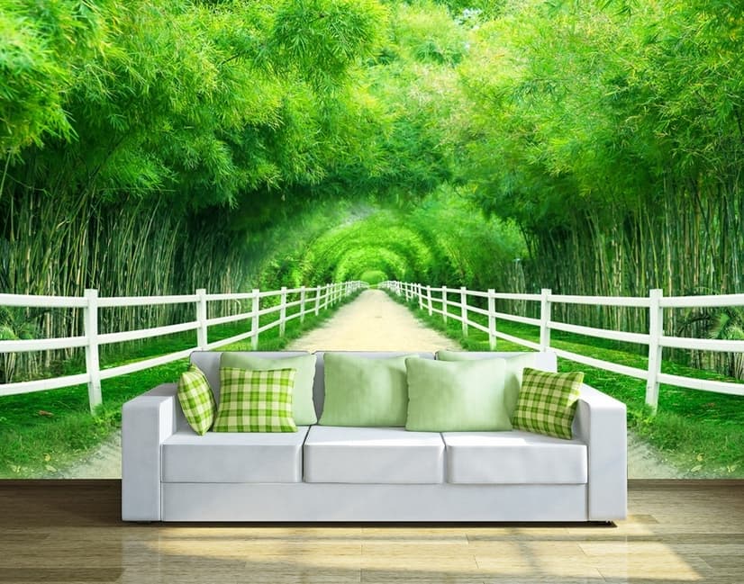 3D Look Photo Forest Landscape Wallpaper Mural