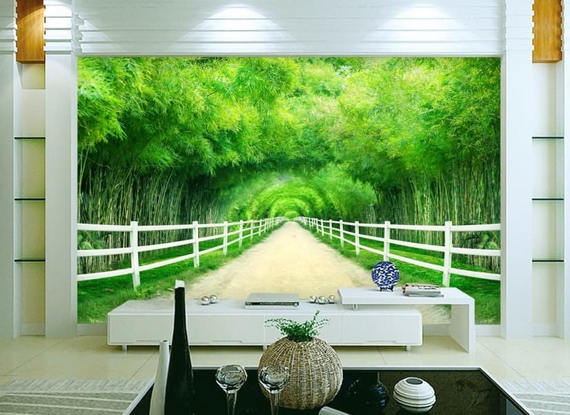 3D Look Photo Forest Landscape Wallpaper Mural