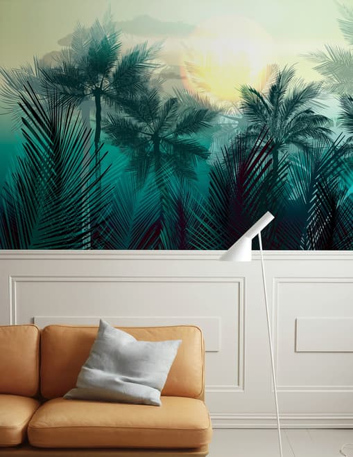 Tropical Palm Forest Wallpaper Mural
