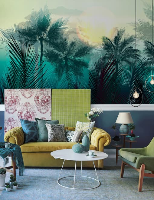 Tropical Palm Forest Wallpaper Mural