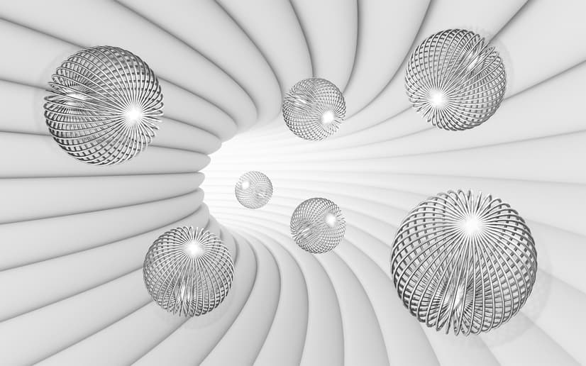3D-Look Abstrakte Spiral Fototapete