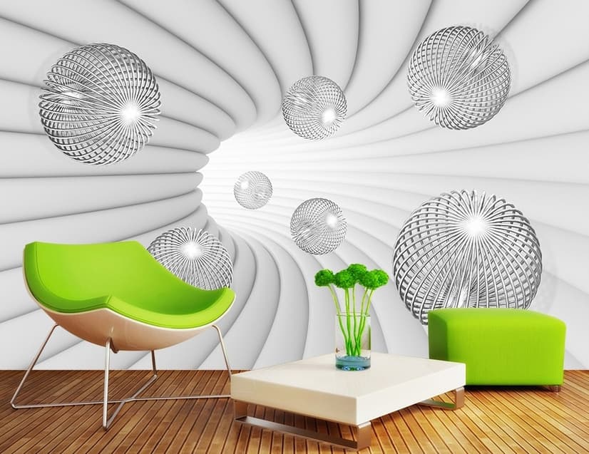 3D-Look Abstrakte Spiral Fototapete