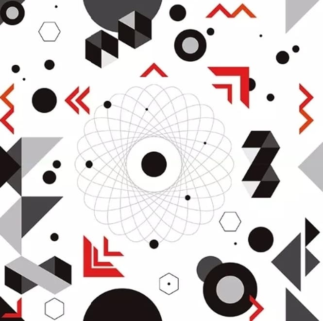 Colorful Geometric Lines Wallpaper Mural