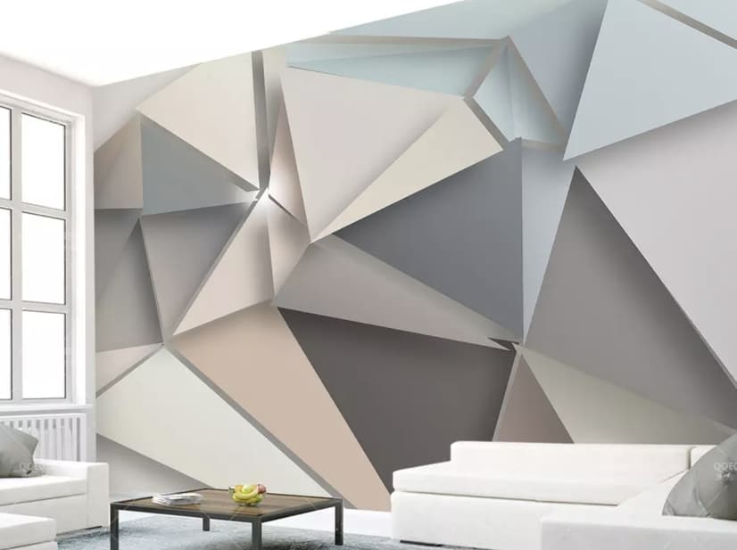 Geometric Trigon Wallpaper Mural