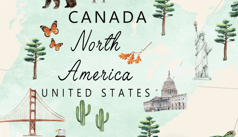 Kids Educational World Maps Wallpaper Mural