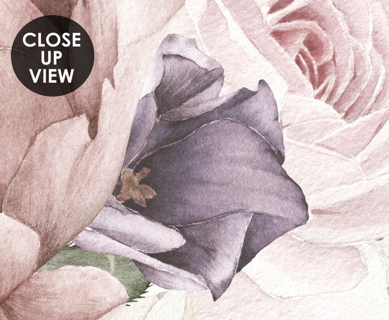 Soft Peony Floral Wallpaper Mural