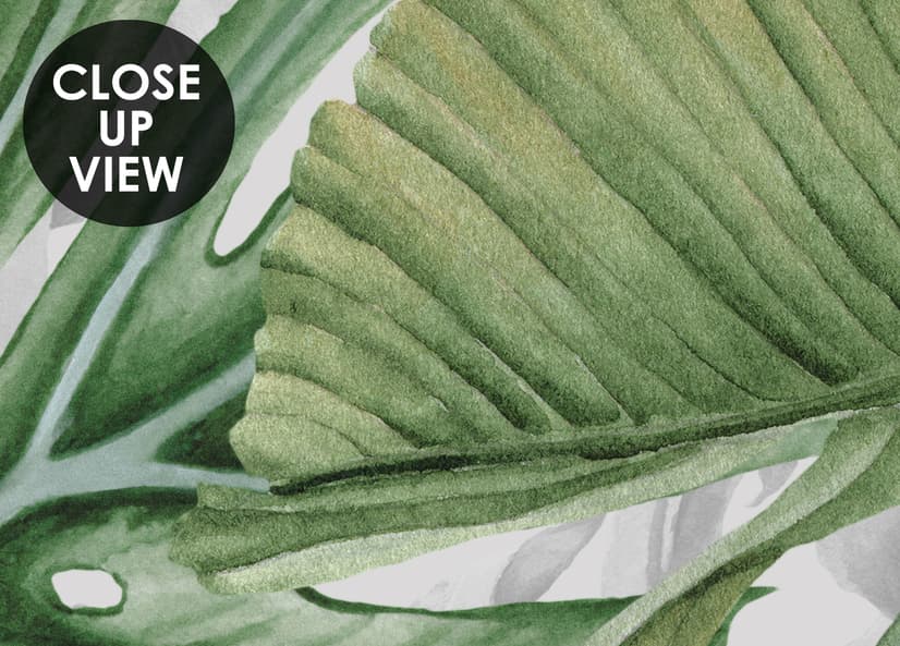 Tropical Leaf Pattern Wallpaper Mural
