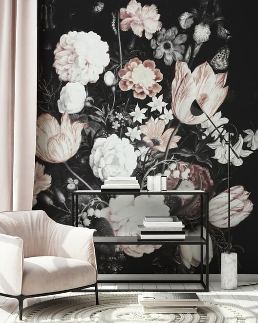 Dutch Floral Bouqet Wallpaper Mural