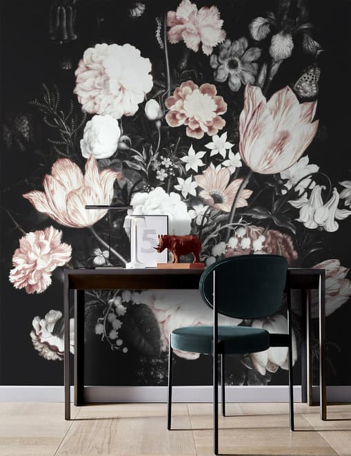 Dutch Floral Bouqet Wallpaper Mural