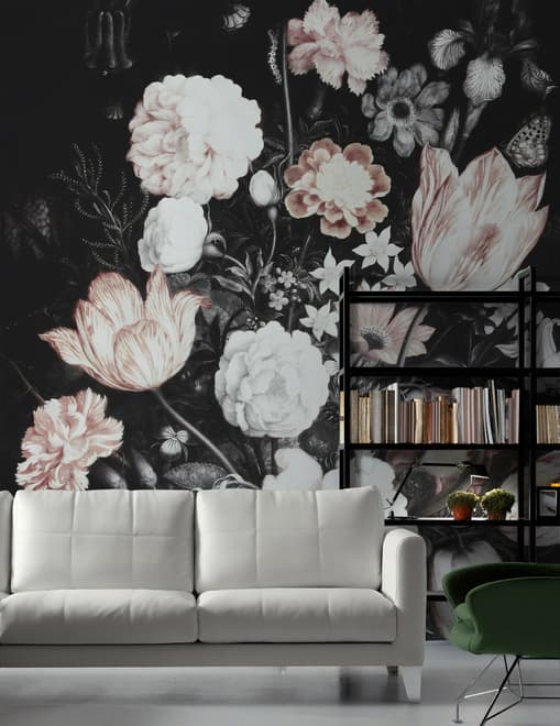 Dutch Floral Bouqet Wallpaper Mural