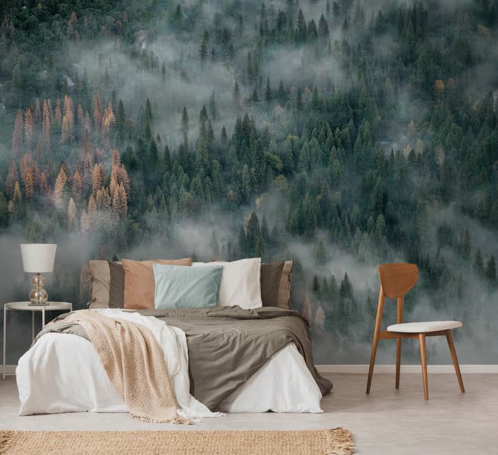 Misty Forest Wallpaper Mural