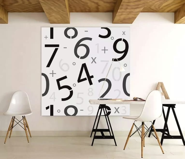 Math Numbers Wallpaper Mural