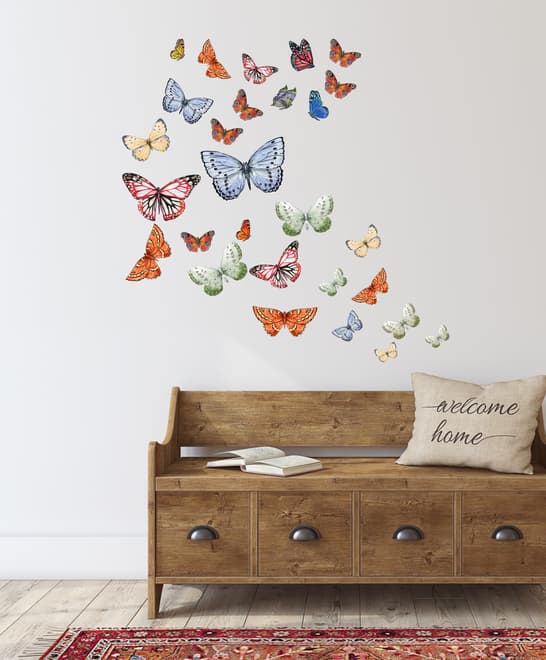 Colorful Butterflies Wall Decal Sticker