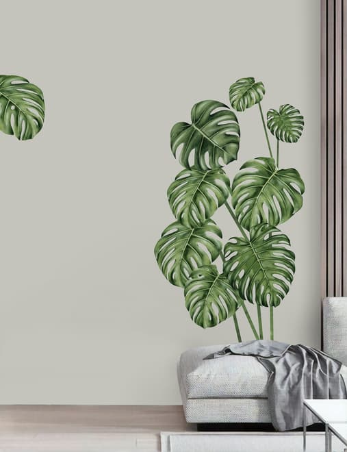 Watercolor Leafs Wall Decal Sticker