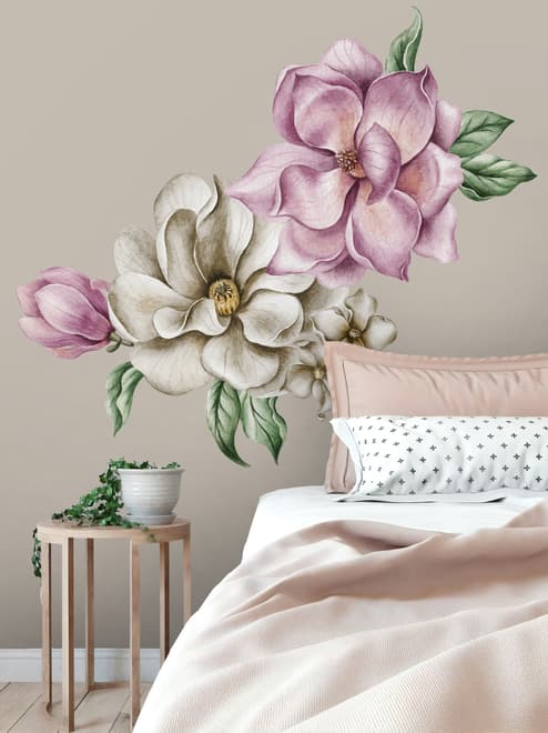 Large Garden Flowers Wall Sticker Decal