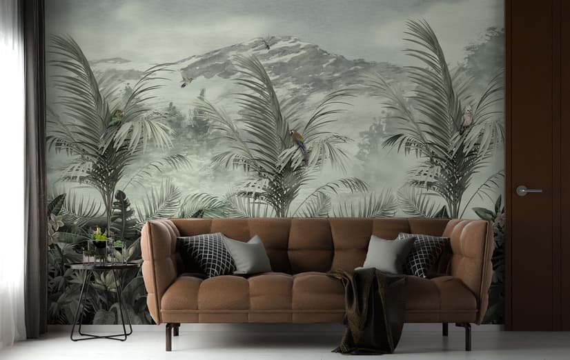 Vintage Tropical Forest Wallpaper Mural
