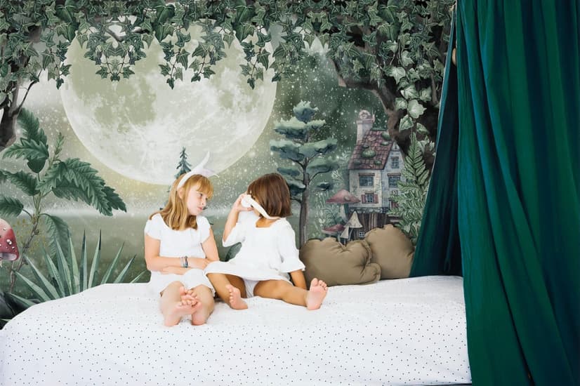 Night Forest Landscape Wallpaper Mural