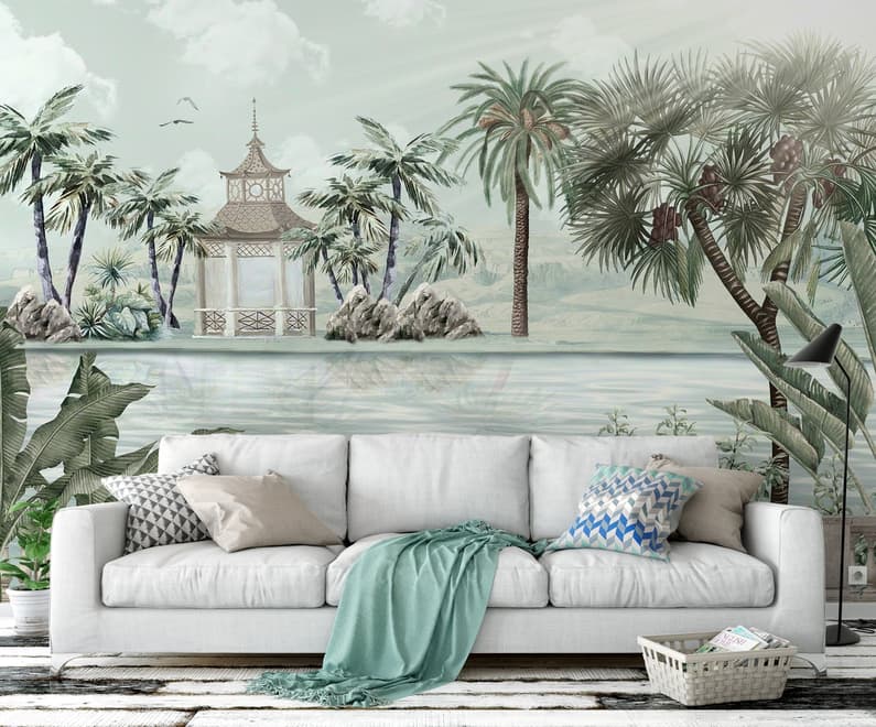 Exotic Landscape Wallpaper Mural