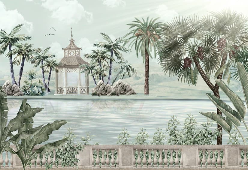 Exotic Landscape Wallpaper Mural
