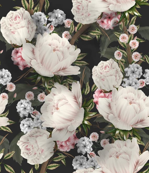 Light Blossom Flowers Wallpaper Mural