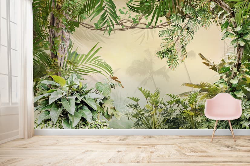 Magical Tropical Rainforest Wallpaper Mural