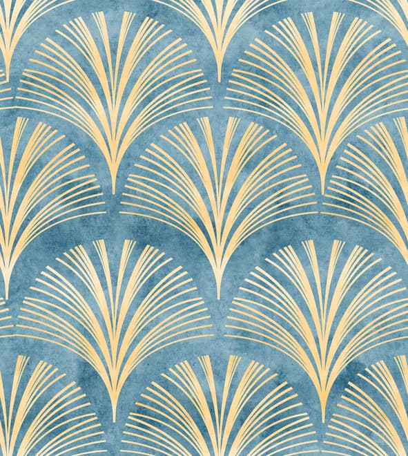 Soft Gatsby Style Art Deco Wallpaper Mural