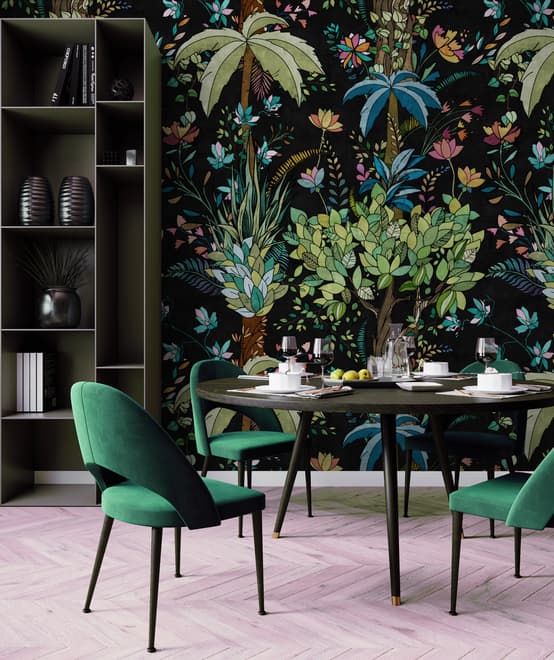 Vintage Big Tree Forest Wallpaper Mural
