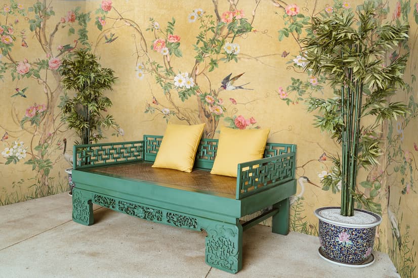 Chinoiserie Peony Tree Wallpaper Mural