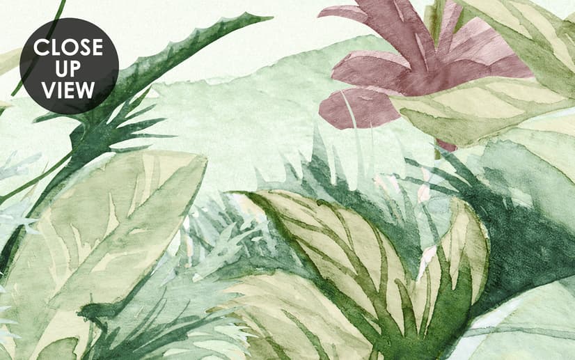 Tropical Forest Landscape and Banana Trees Wallpaper Mural
