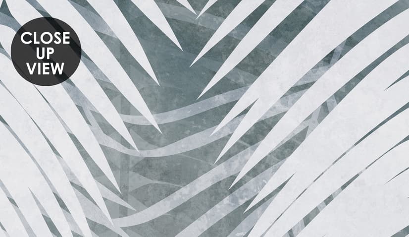 Neutral Tropical Palm Leaf Wallpaper Mural
