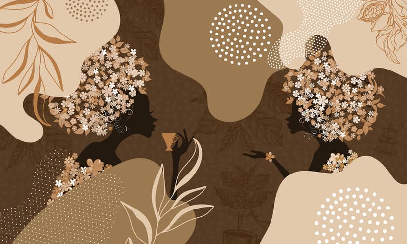 Abstract Silhouette Women Wallpaper