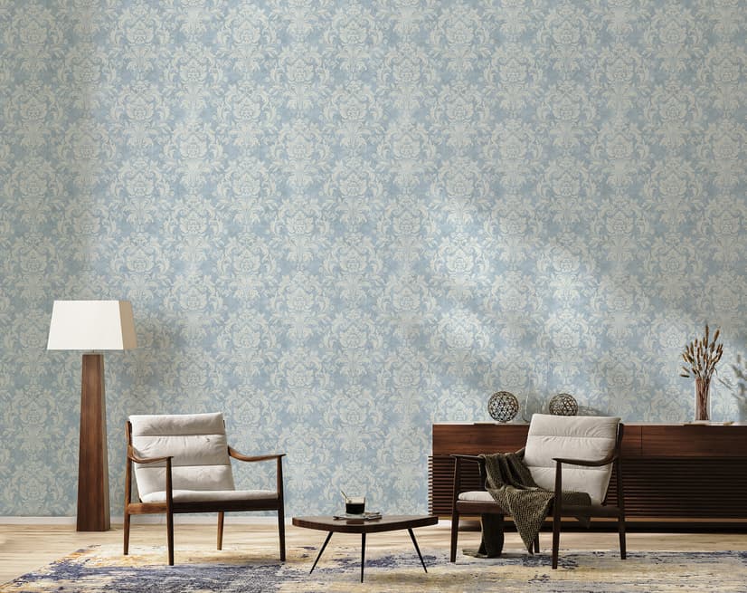 Vintage Damask Pattern Design Wallpaper