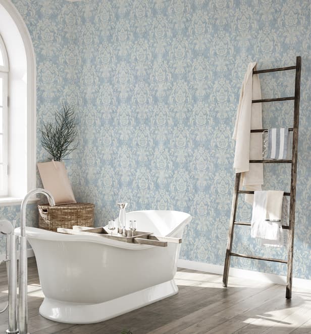 Vintage Damask Pattern Design Wallpaper