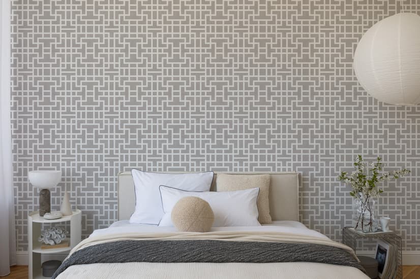 Modern Geometric Maze Wallpaper - STYLE 3