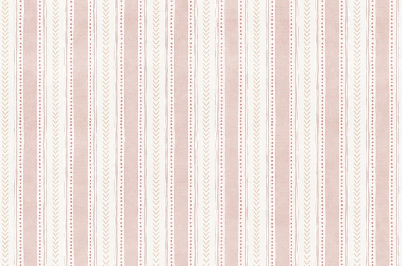Playful Nursery Stripe Lines Wallpaper Mural