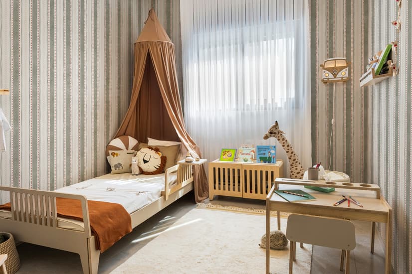 Playful Nursery Stripe Lines Wallpaper Mural