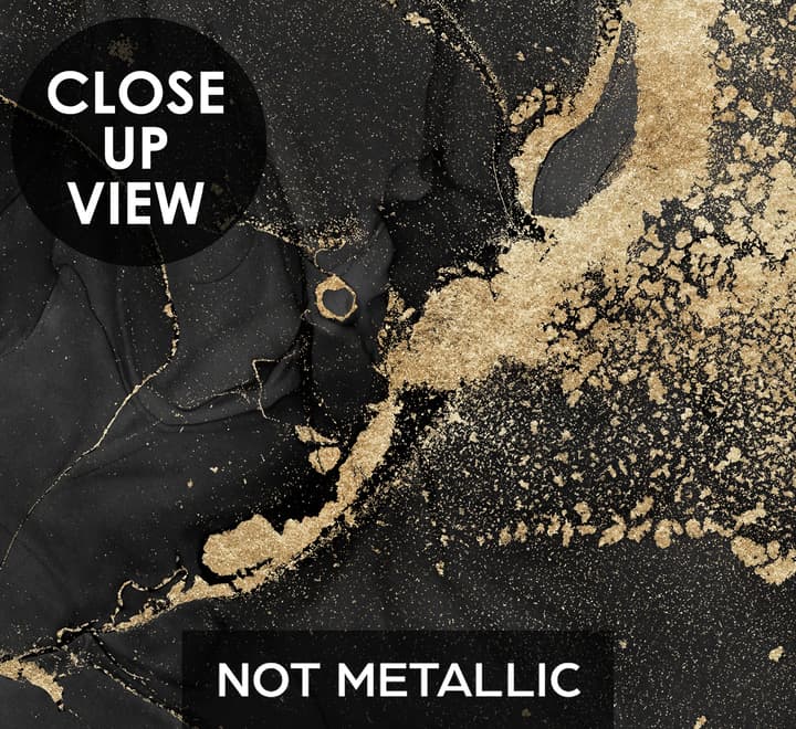 Dark Marble with Gold Faux  Wallpaper Mural