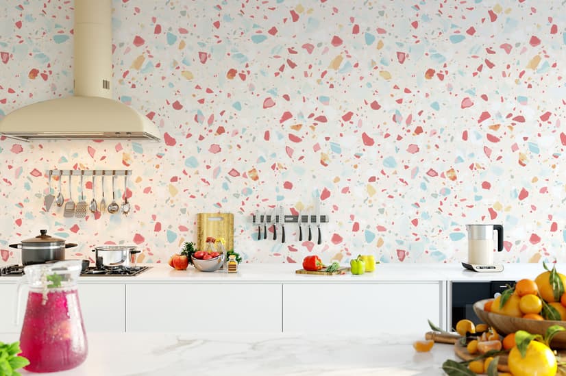 Colorful Terrazzo Wallpaper Mural