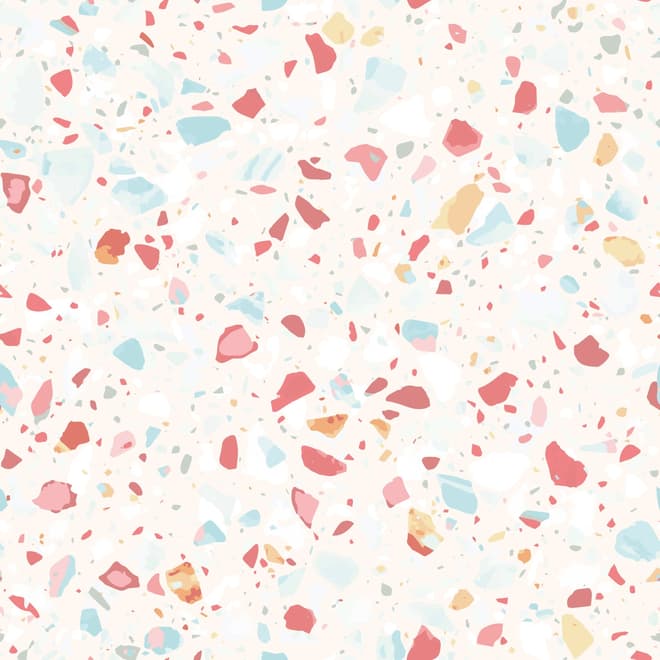 Fototapete mit buntem Terrazzo-Muster