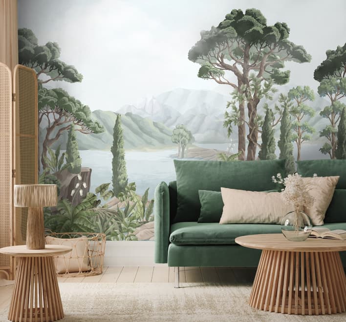 Rainforest Nature Tree Landscape Wallpaper Mural