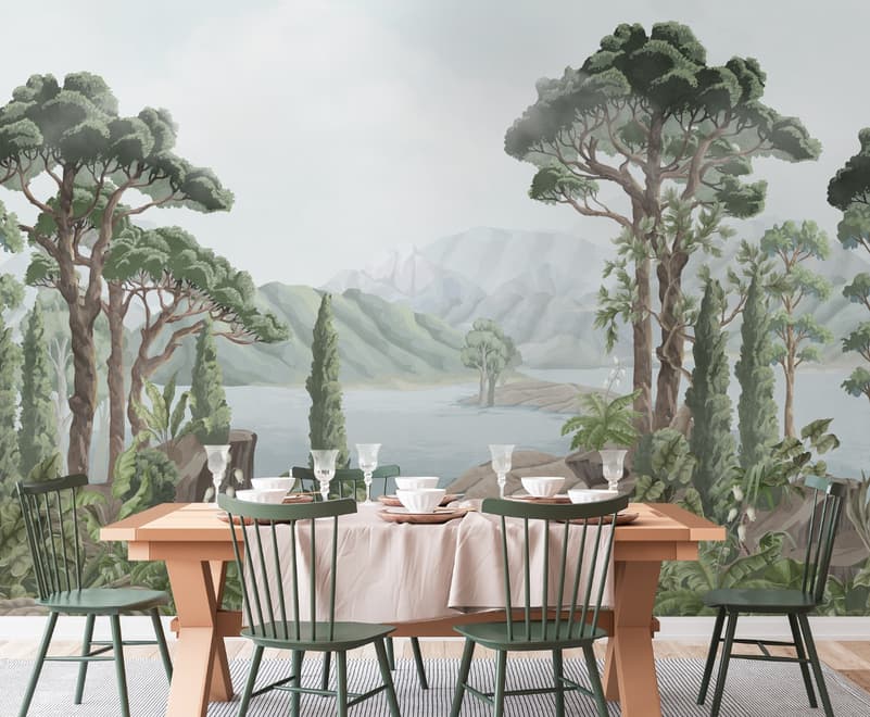 Rainforest Nature Tree Landscape Wallpaper Mural