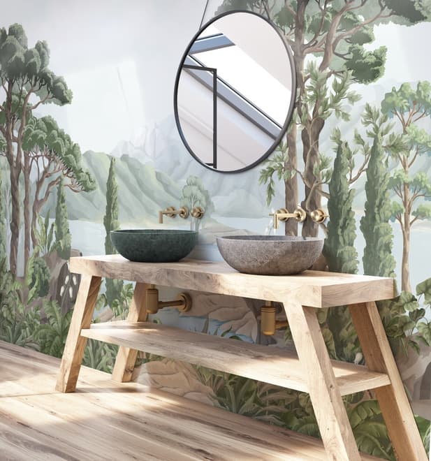 Rainforest Nature Tree Landscape Wallpaper Mural