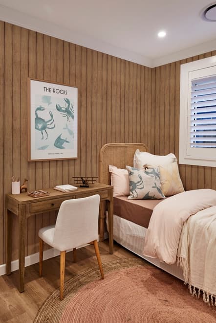 Vintage Wood Look Panel Wallpaper