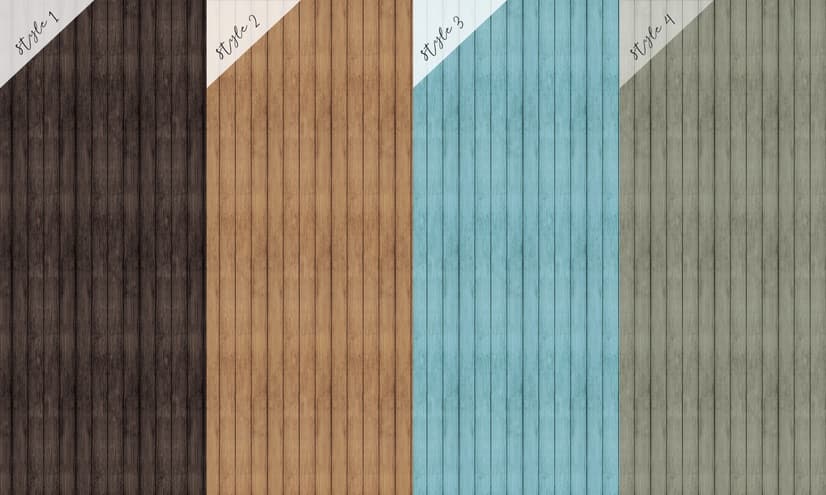 Vintage Wood Look Panel Wallpaper