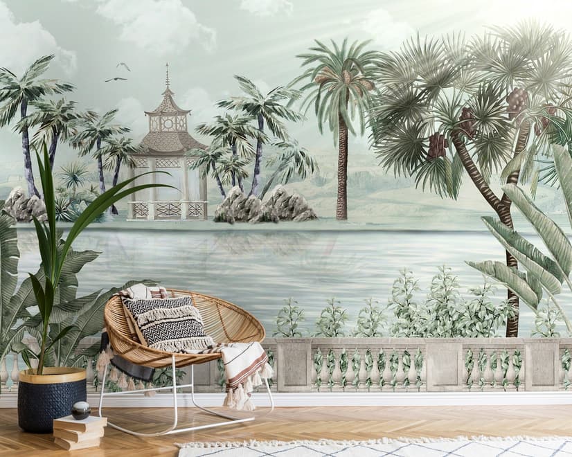 Exotic Landscape Wallpaper Mural