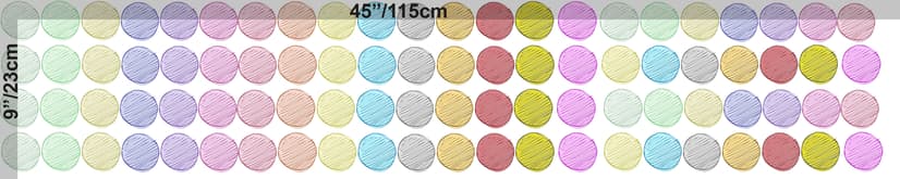 Stickers muraux petits pois colorés