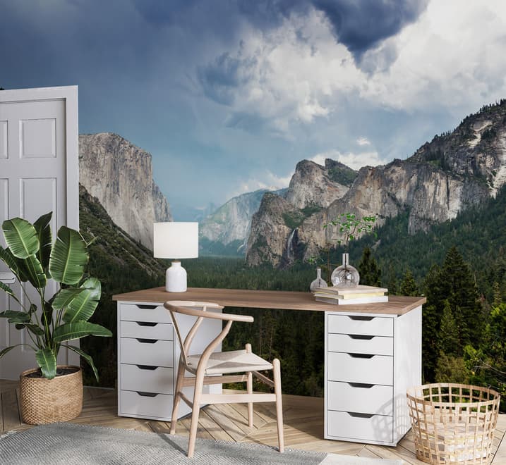 Mountain Forest Landscape Wallpaper Mural