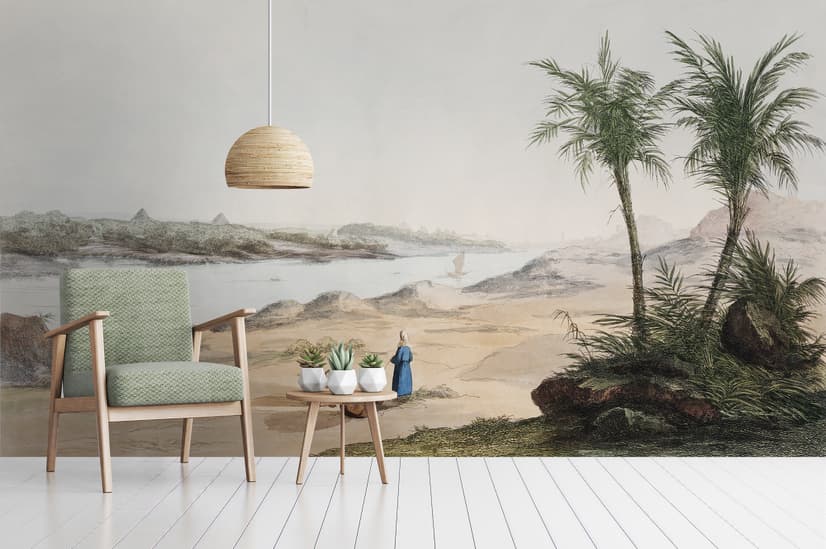 Vintage Nile River Wallpaper Mural