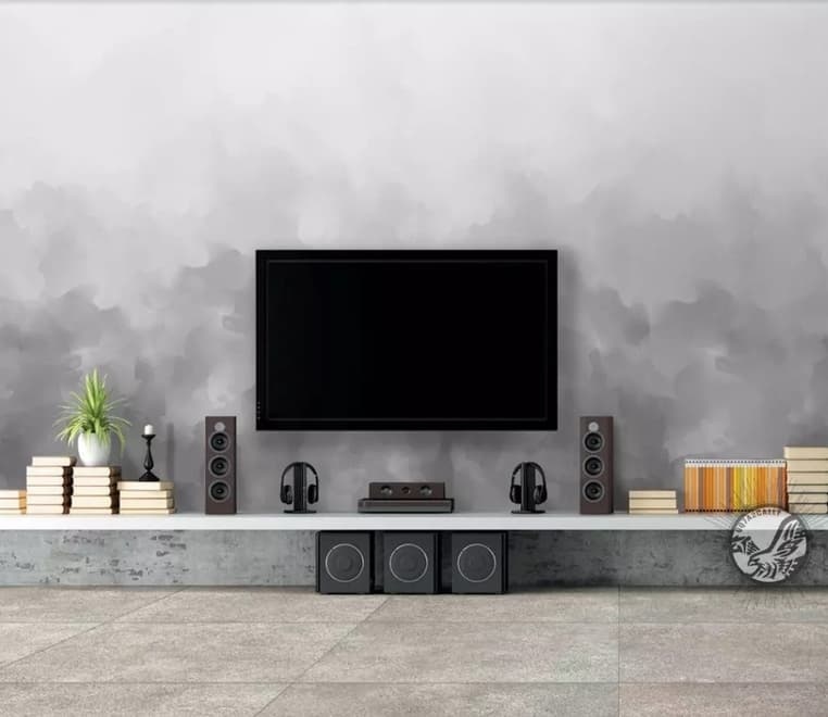 Dark Smoke Wallpaper Mural